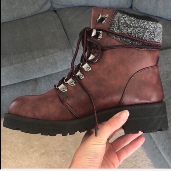 MIA Maylynn wine boots. 
Warm faux - Picture 6 of 6
